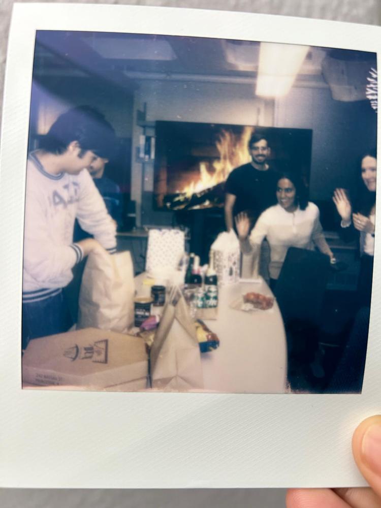 First holiday party 